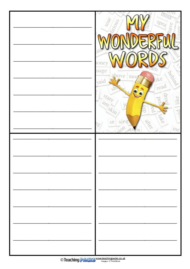 The Wonderful Words Pack