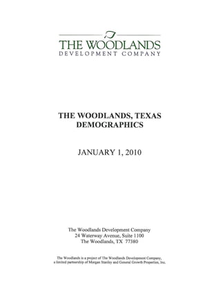 The Woodlands, Texas Demographics 2010