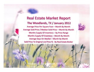 The Woodlands Jan Market Report
