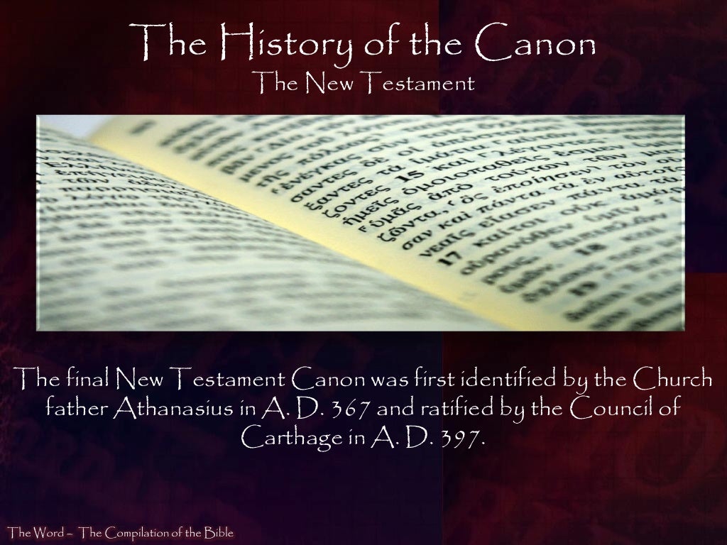 The History of the Canon