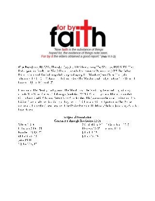 Grace and Truth on "Faith"