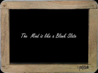 The  Mind is like a Blank Slate 