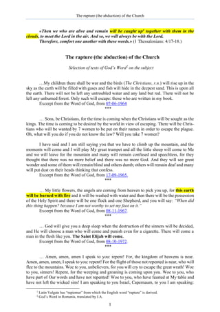 The Word of God about the rapture (the abduction) of the Church.pdf