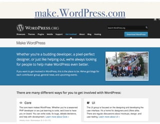 make.WordPress.com 
 
