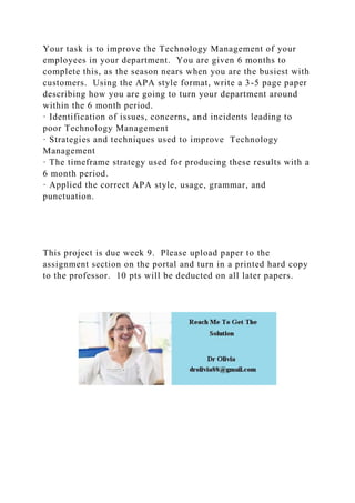 The Work Breakdown StructureAwork breakdown structure (WBS) brea.docx