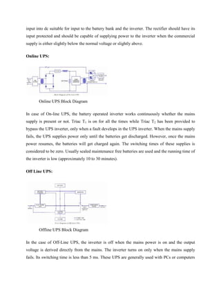 The working principle of ups | DOCX