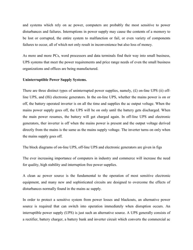 The working principle of ups PDF