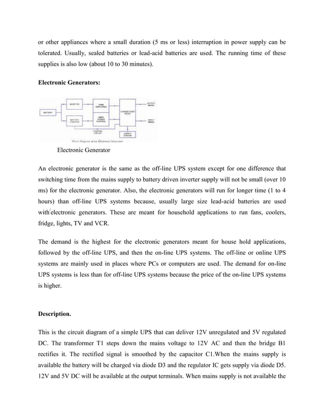 The working principle of ups PDF