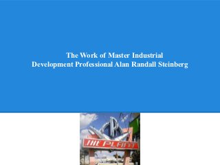 The Work of Master Industrial
Development Professional Alan Randall Steinberg
 