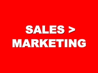SALES >SALES >
MARKETINGMARKETING
 