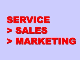 SERVICESERVICE
> SALES> SALES
>>
MARKETINGMARKETING
 