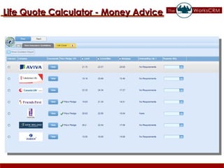 Life Quote Calculator - Money Advice 