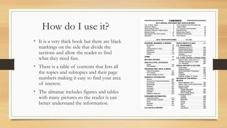 The world almanac – instructional presentation | PPTX