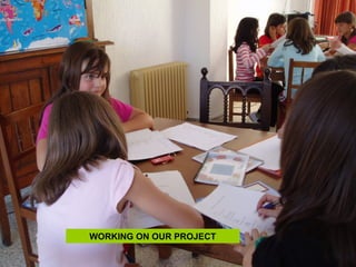 WORKING ON OUR PROJECT 
