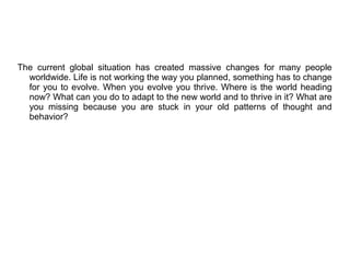 The world as we know situation | PPT