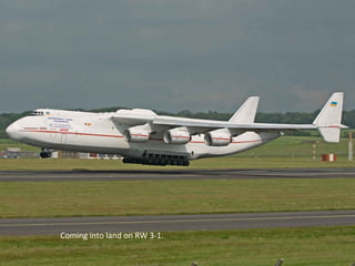 Coming into land on RW 3-1. 
 