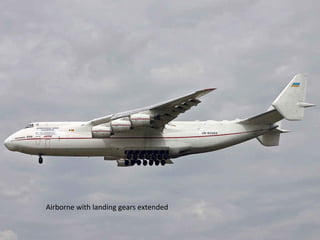 Airborne with landing gears extended 
 