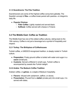The World of Coffee : A Journey Through History, Culture, and Flavor | PDF