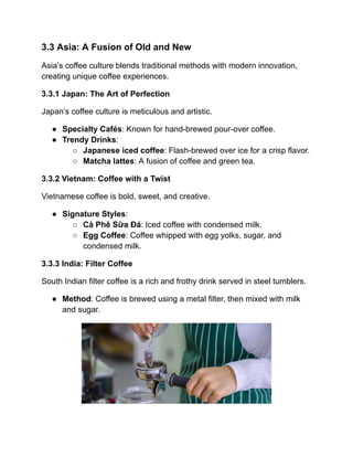 The World of Coffee : A Journey Through History, Culture, and Flavor | PDF