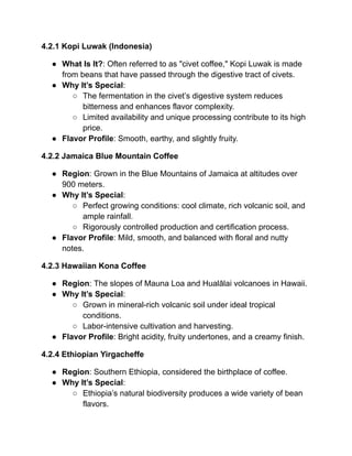 The World of Coffee : A Journey Through History, Culture, and Flavor | PDF