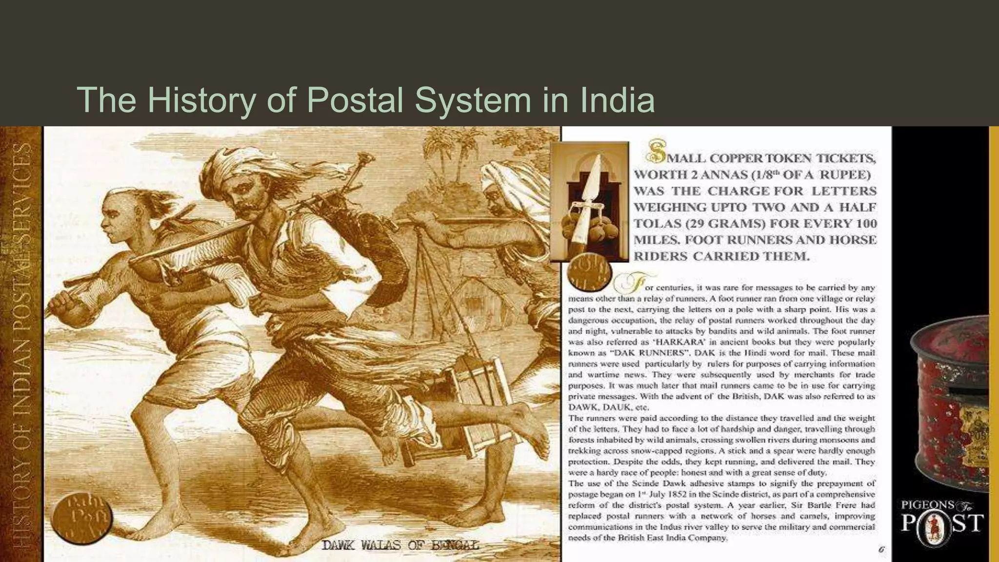 The History of Postal System in India
 