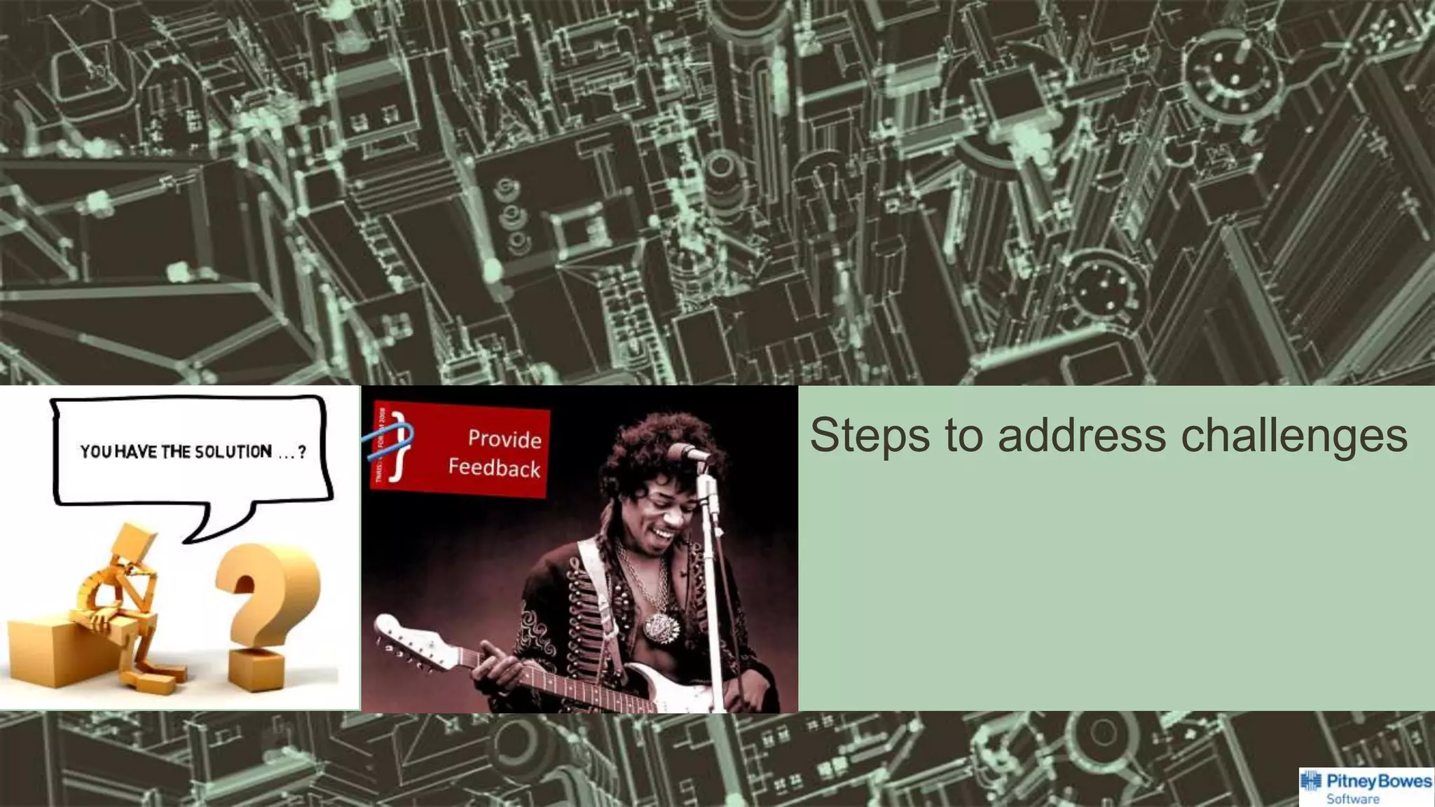 Steps to address challenges
 