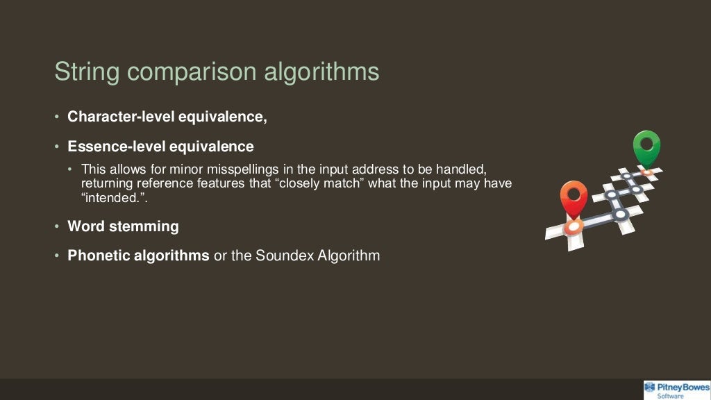 String comparison algorithms • Character-level