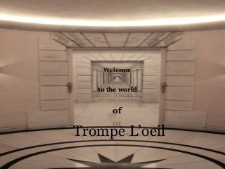 Trompe L’oeil
of
Welcome
to the world
 