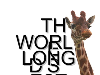 THE WORLD’S LONGEST 