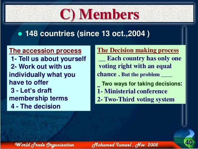 Dispute settlement system of the world trade organization