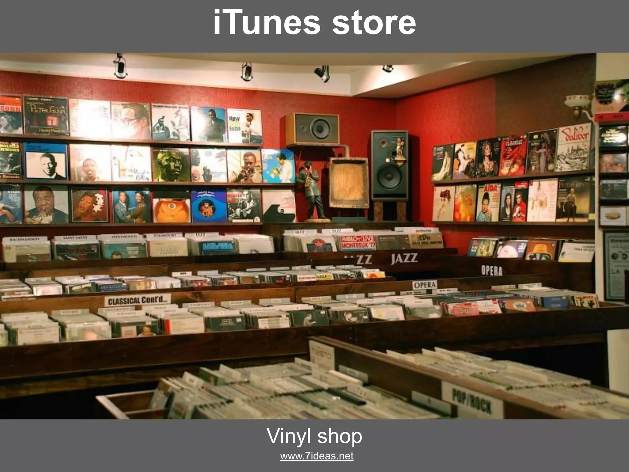 iTunes store
Vinyl shop
www.7ideas.net