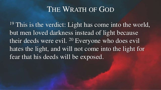 fear the wrath of god