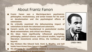 The Wretched Of The Earth By Frantz Fanon 1 Pptx