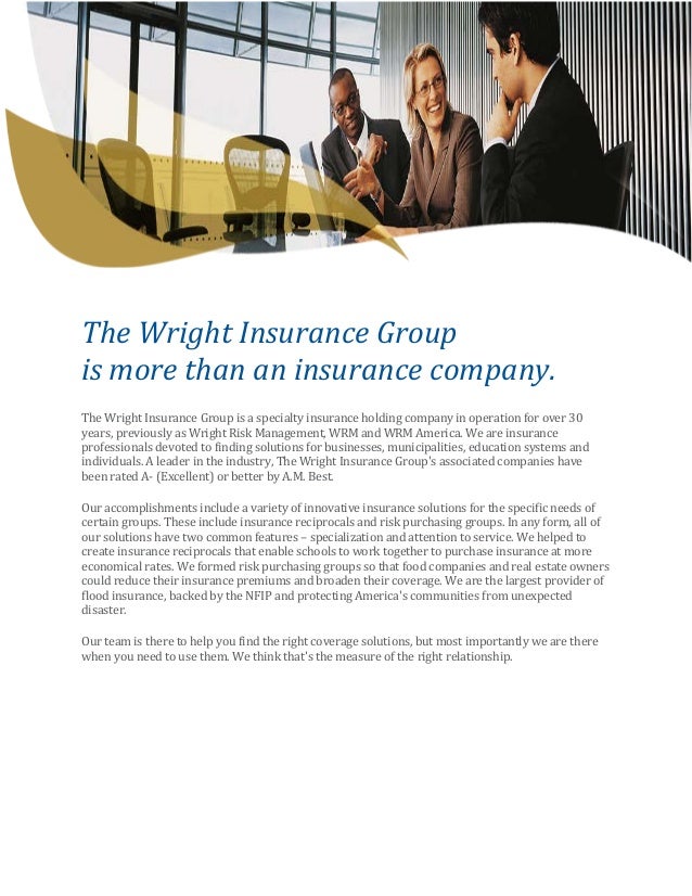 The Wright Insurance Group Informational Packet.
