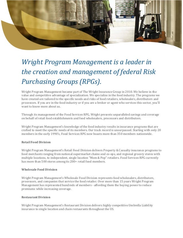 The Wright Insurance Group Informational Packet.