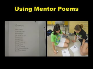 Using Mentor Poems
 