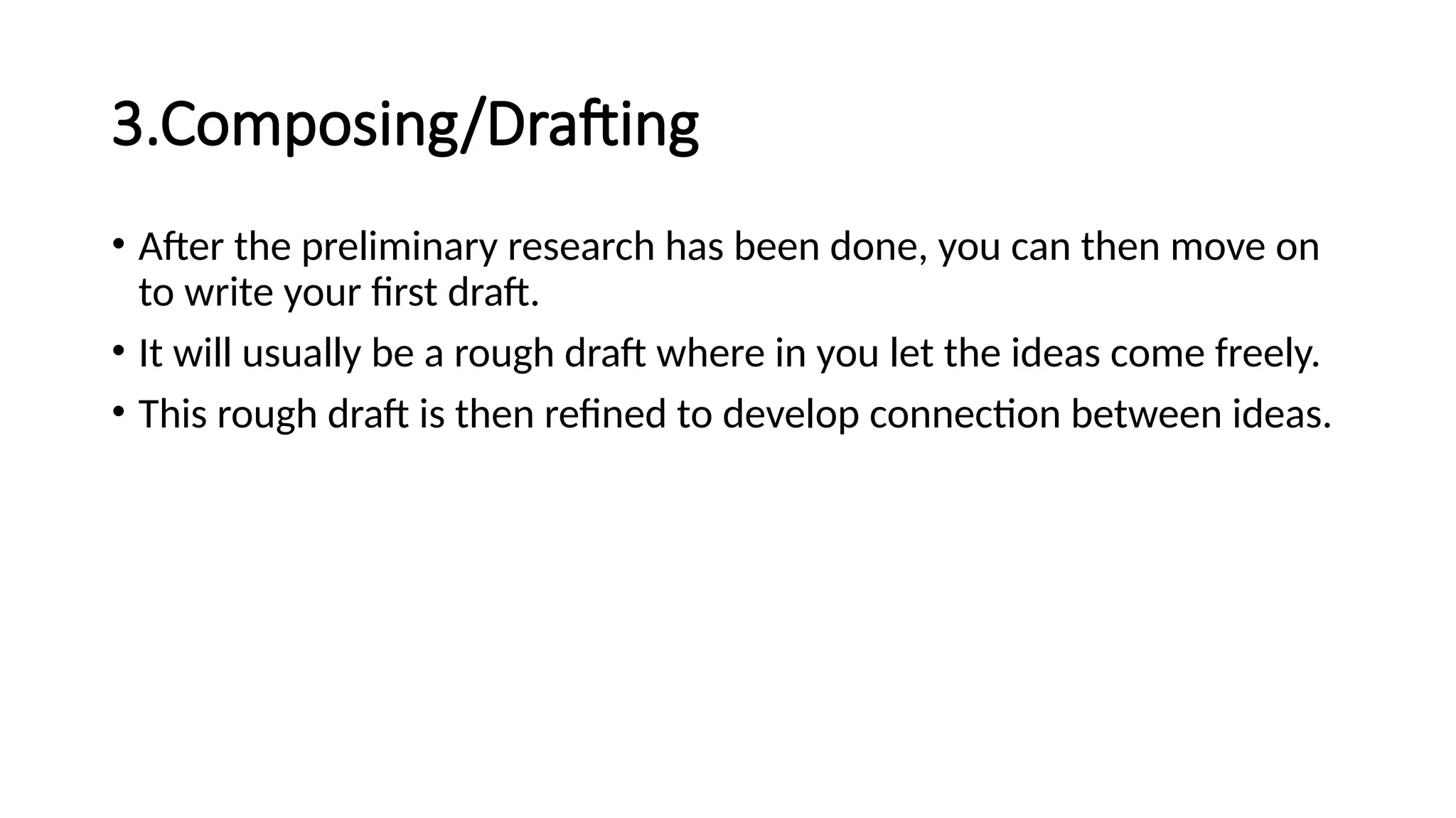 The Writing Process Pptx Drafting Prewriting Pptx