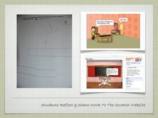 Students Reflect & Share Work To The Scratch Website
 