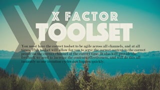 The X factor: The Secret to Better Content Marketing  Slide 33