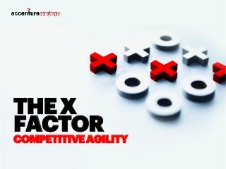 THEX
FACTOR
COMPETITIVEAGILITY
 