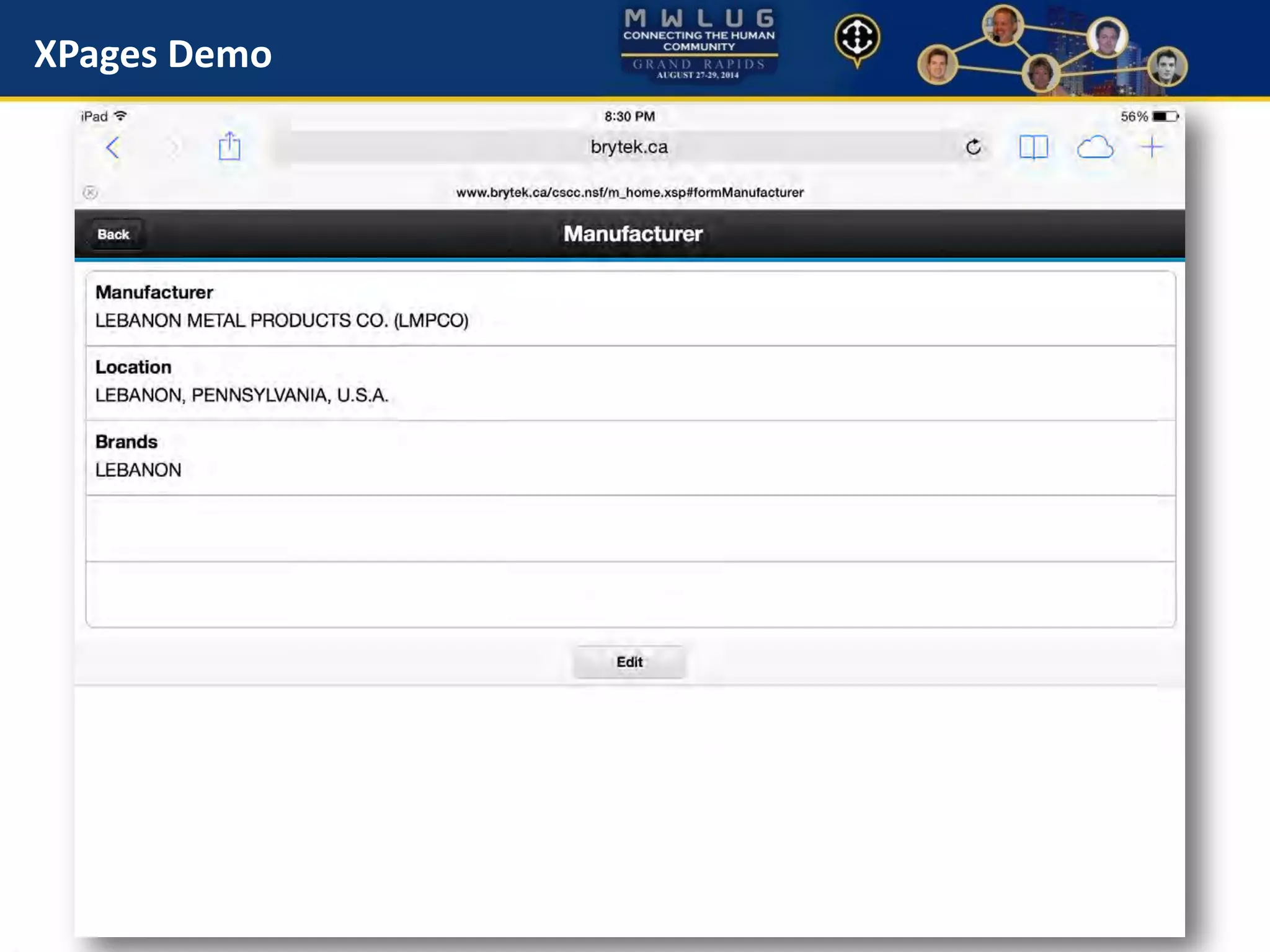 XPages Demo
 