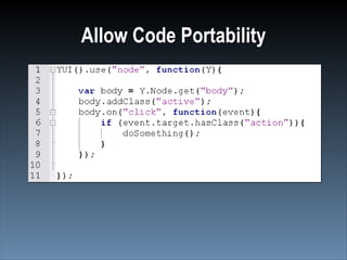 Allow Code Portability 