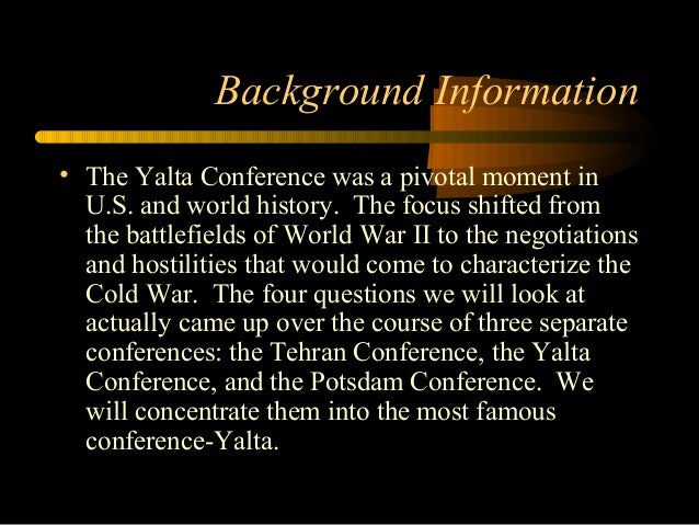 yalta conference