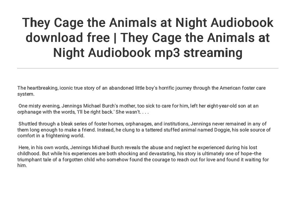 book they cage the animals at night book they cage the animals at night