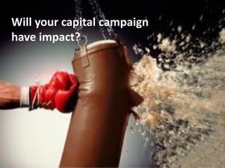 Will your capital campaign
have impact?
 