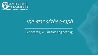 The Year of the Graph
Ben Szekely, VP Solution Engineering
 