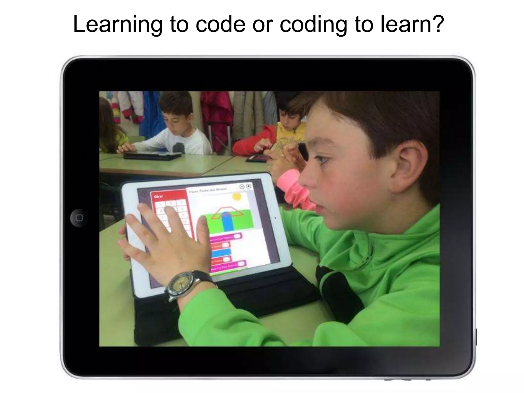 Learning to code or coding to learn?
4
 