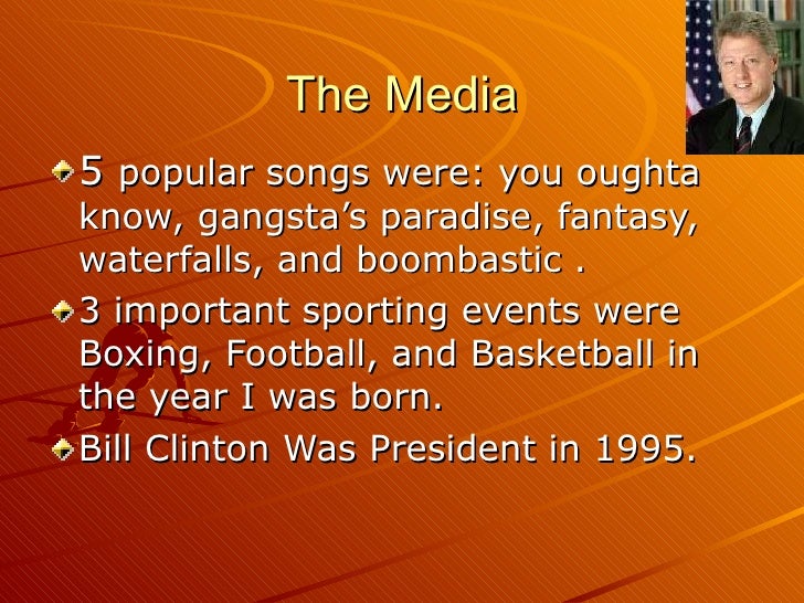 The Year I Was Born PowerPoint