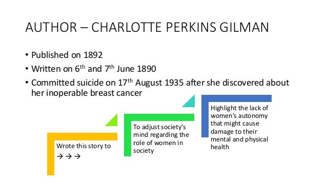 the role of women in society in the yellow wallpaper by charlotte perkins gilman The effects of patriarchy on a woman the yellow wallpaper charlotte perkins gilman's the yellow can have over women in society and how the. the role of women in society in the yellow wallpaper by charlotte perkins gilman The effects of patriarchy on a woman the yellow wallpaper charlotte perkins gilman's the yellow can have over women in society and how the.