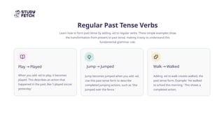 Step Past The Yesterday Magic_ A Kindergarten Guide to Regular Past Tense Verbs ...